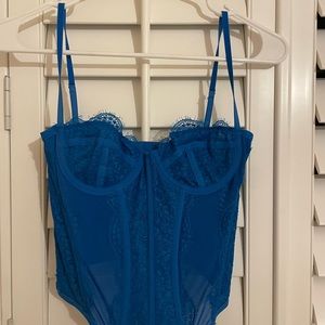 Urban outfitters royal blue corset top size small p